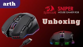 Unboxing - Mouse Gamer Redragon Sniper Pro RGB
