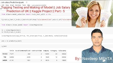 Job Salary Prediction of UK || Kaggle Project || Part:- 5 || Learn AI || Navdeep Mehta