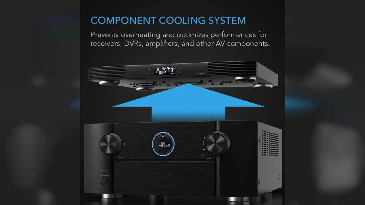 Review: AC Infinity AIRCOM T9, Quiet Cooling Fan System 17" Top-Exhaust for Receivers, Amps, D...