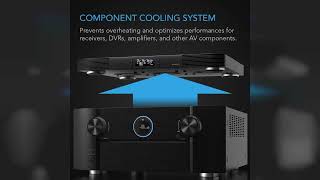 Review: AC Infinity AIRCOM T9, Quiet Cooling Fan System 17" Top-Exhaust for Receivers, Amps, D...