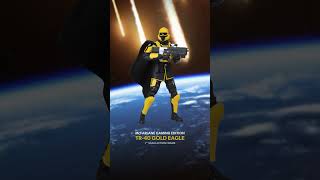 Helldivers 2 McFarlane Gaming Edition T4-40 Gold Eagle Action Figure