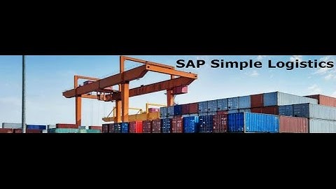 SAP Simple logistics training video | s/4 hana online course demo
