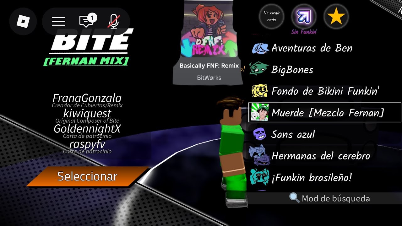 Bite on... ROBLOX!?/ Creado por FranaGonzala/Basically FNF: Remix