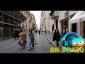 Walking down the fashion rich streets of Rome Italy towards Piazza del Popolo 8K 4K VR180 3D Travel