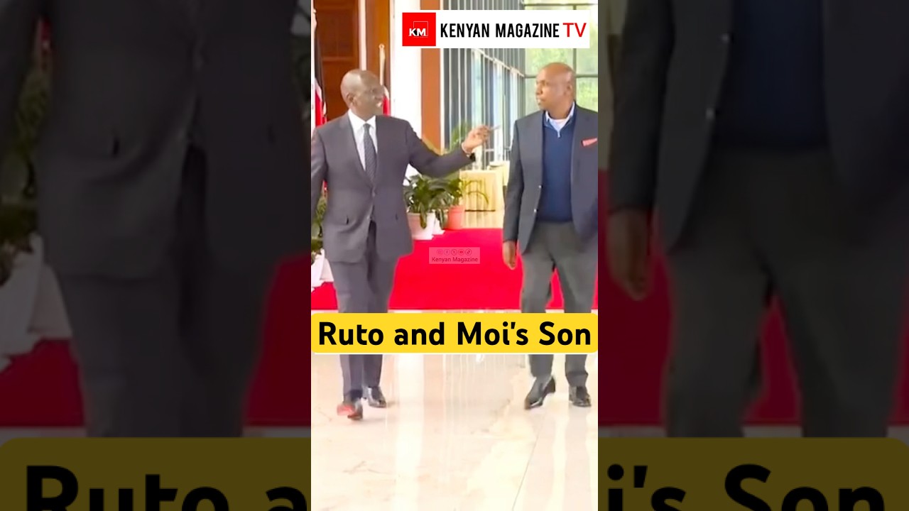 President Ruto and Gideon Moi in State House Nairobi