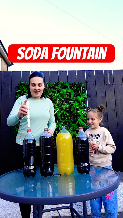 The Great Soda Fountain Experiment! 🥤 #shorts #challenge