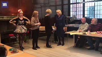 Duchess of Cornwall arrives at Royal Academy for life drawing class