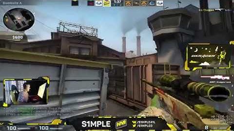 CS:GO - s1mple plays FPL on Train 21.06.2018
