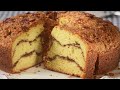 Cinnamon Streusel Coffee Cake Recipe Demonstration - Joyofbaking.com