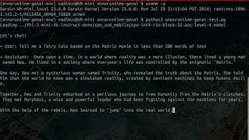 Real-Time CPU Inference on Mac Mini M2 Pro: Phi-3 Mini 4K Instruct LLM Demo