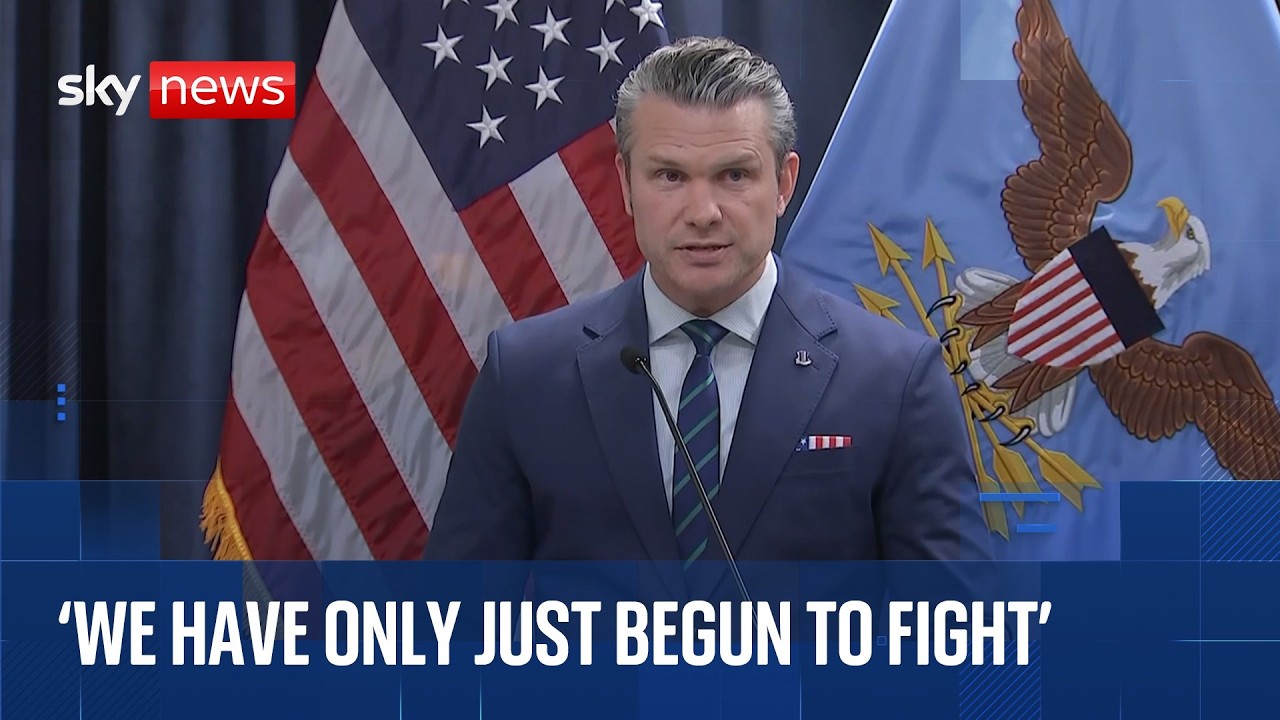 US Defence Secretary Pete Hegseth gives update on Iran war