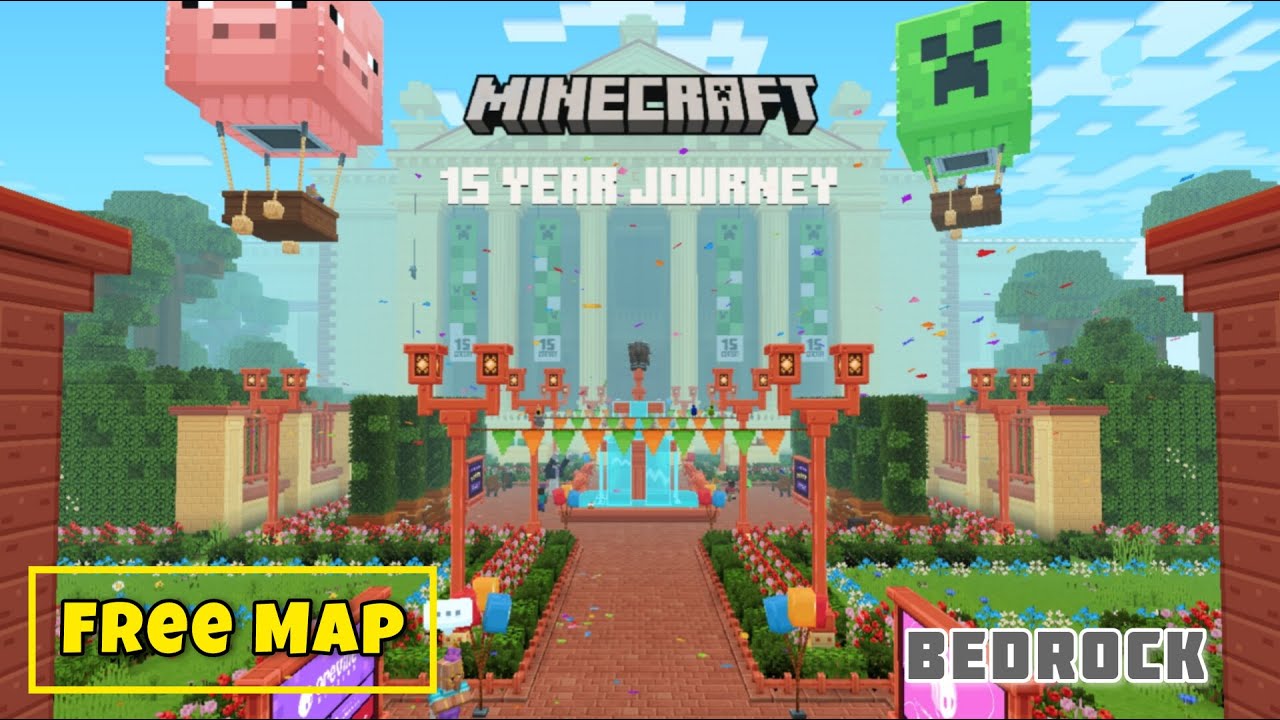 Cara Claim Map Gratis Edisi Anniversary Minecraft 15 Tahun 
