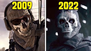 Ghost Old vs New Comparison in Modern Warfare II - 2009-2022 