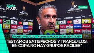 FRANCO VELAZCO HABLA DE LA COPA LIBERTADORES Y EL PRESENTE DE UNIVERSITARIO | ZONA MIXTA 🎙️📰