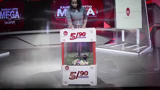 Zambian Lotto 6/42 Mega Jackpot Draw No. 1880 & 5/90 Draw No. 1177 21:40Hrs
