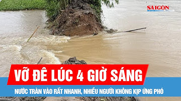 Nước lũ kết hợp mưa và triều cường làm vỡ đê ở Cần Thơ