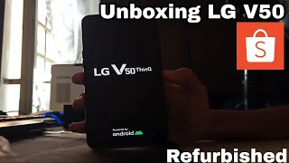 Unboxing LG V50 ThinQ (Shopee Edition) (Refurbished)