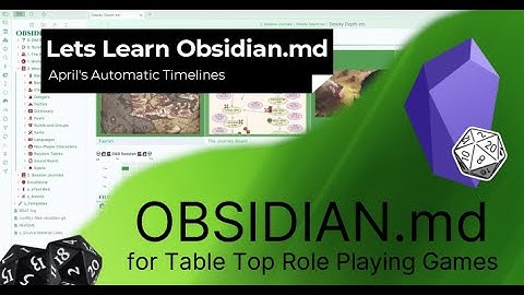 Obsidian - Aprils Automatic Timelines