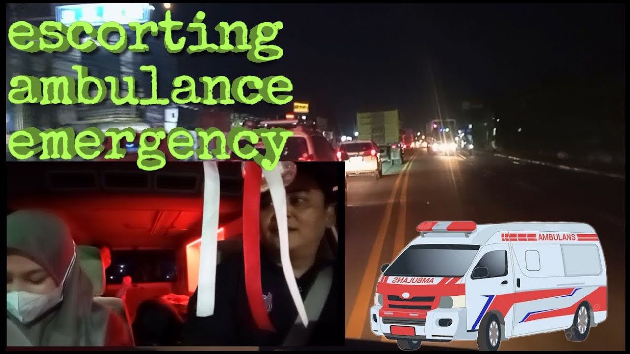 Escorting ambulance