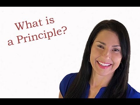 ვიდეო: რა არის პრინციპი?