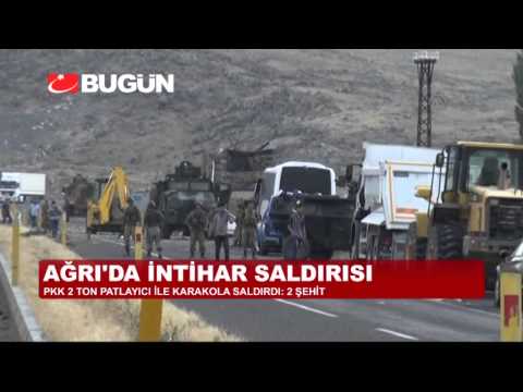 PKK AĞRI'DA 2 TON BOMBAYLA KARAKOLA SALDIRI: 2 ŞEHİT