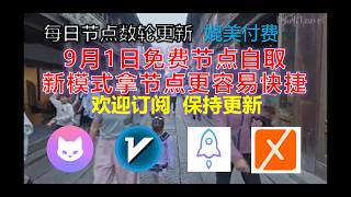 Sept 1st Free Node Update | Easy & Fast Access | V2rayng, Karing Nodes, Clash, Apple iOS, Android...