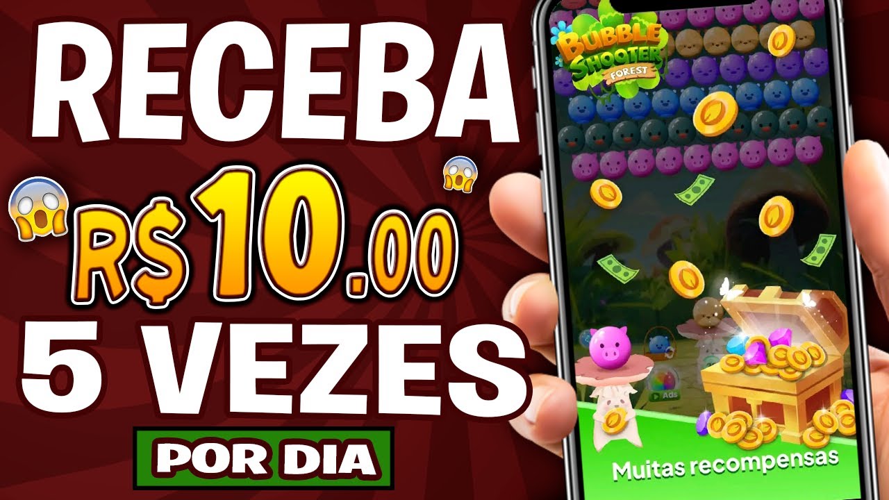 [PAGANDO NA HORA] Bubble Shooter App de JOGO que PAGA de