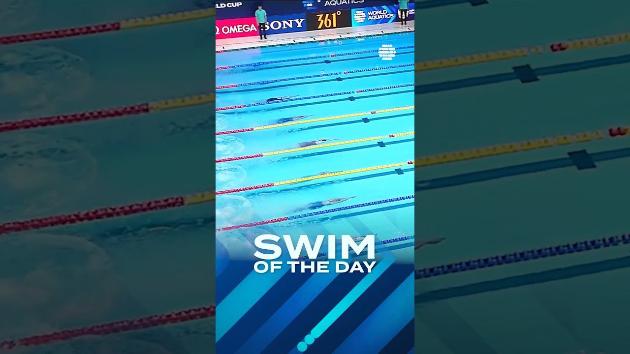 Roos on a roll 🇧🇪 #belgium #swimming #butterfly #crown #worldcup #swimoftheday