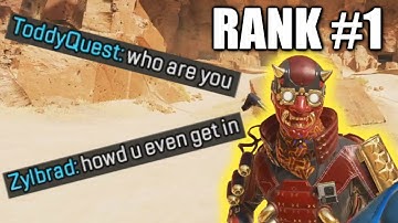 RANK #1 Player INVADES my Firing Range in Apex Legends