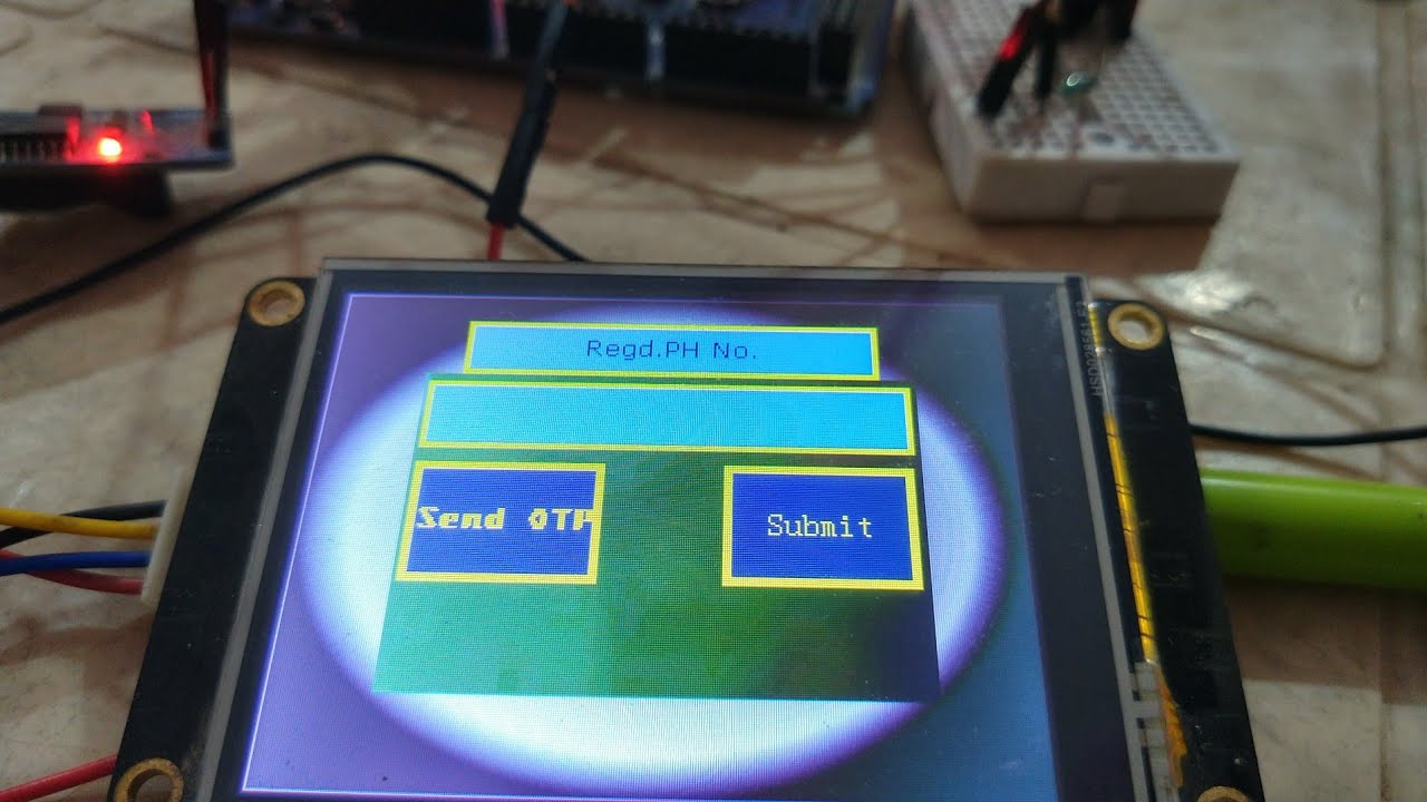 OTP Based functions used Arduino mega and Nextion 2.8" Enhanced display