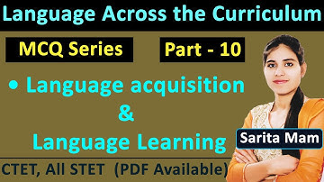 #LAC10 MCQ for Language Across The Curriculum | Language acquisition and  learning | B.Ed |