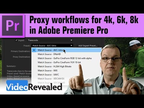 Proxy workflow in Adobe Premiere Pro