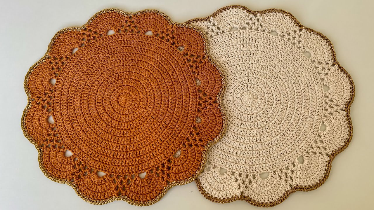 Sousplat de crochê / Sousplat Neide em crochê passo a passo