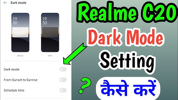 Realme C20 Dark Mode Setting Kaise Kare || How To Enable Dark Mode Setting in Realme C20