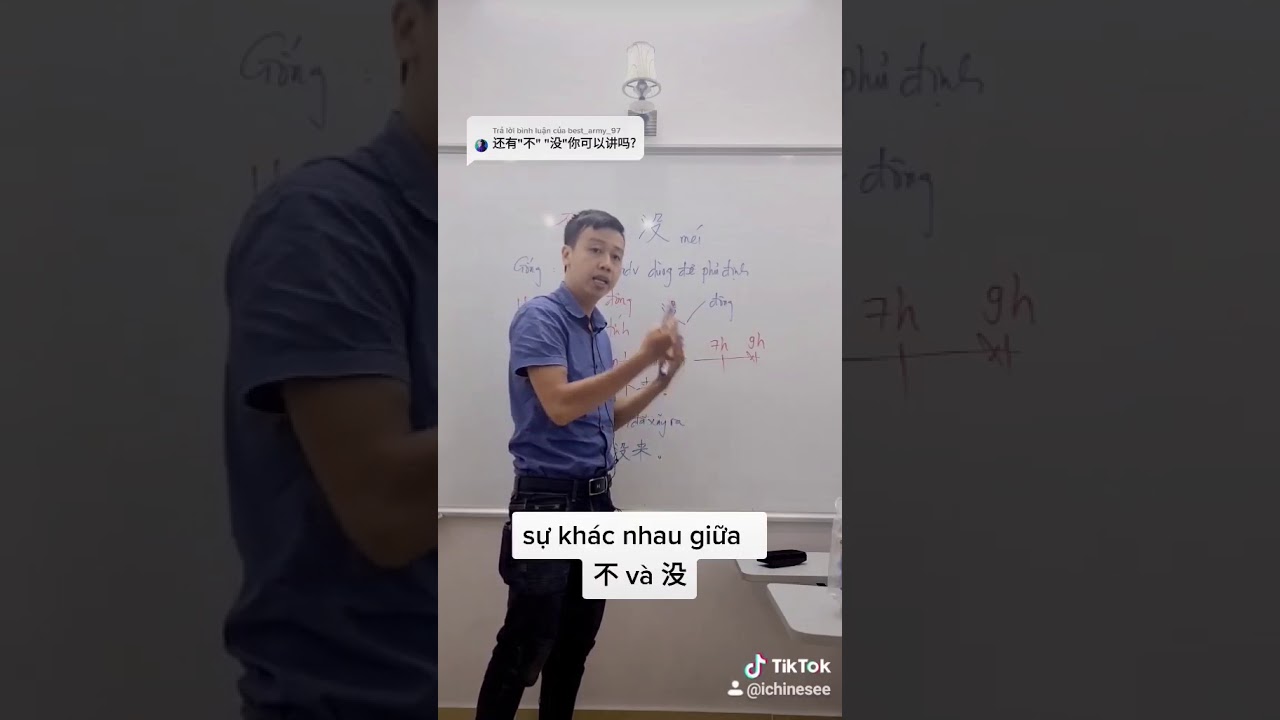 Cùng thầy Trưởng phân biệt 不 và  没