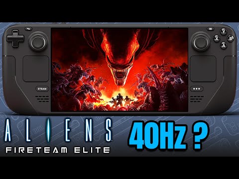 Aliens Fireteam Elite on Steam Deck! - 40Hz Possible? You need to see this