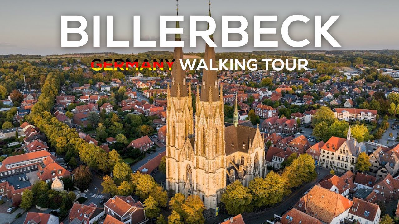 Billerbeck, Germany 2024 - City Walking  4K 60 FPS