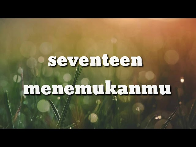 #seventeen -menemukanmu class=