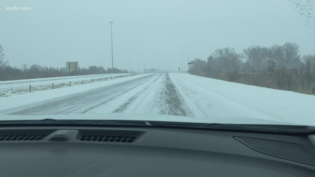 Road conditions across the St. Louis area amid winter storm
