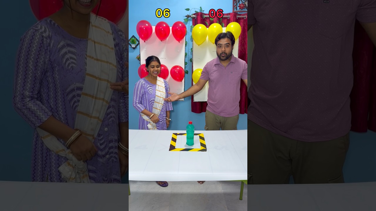 Испытание «Переверни бутылку и лопни воздушный шарик»!! 