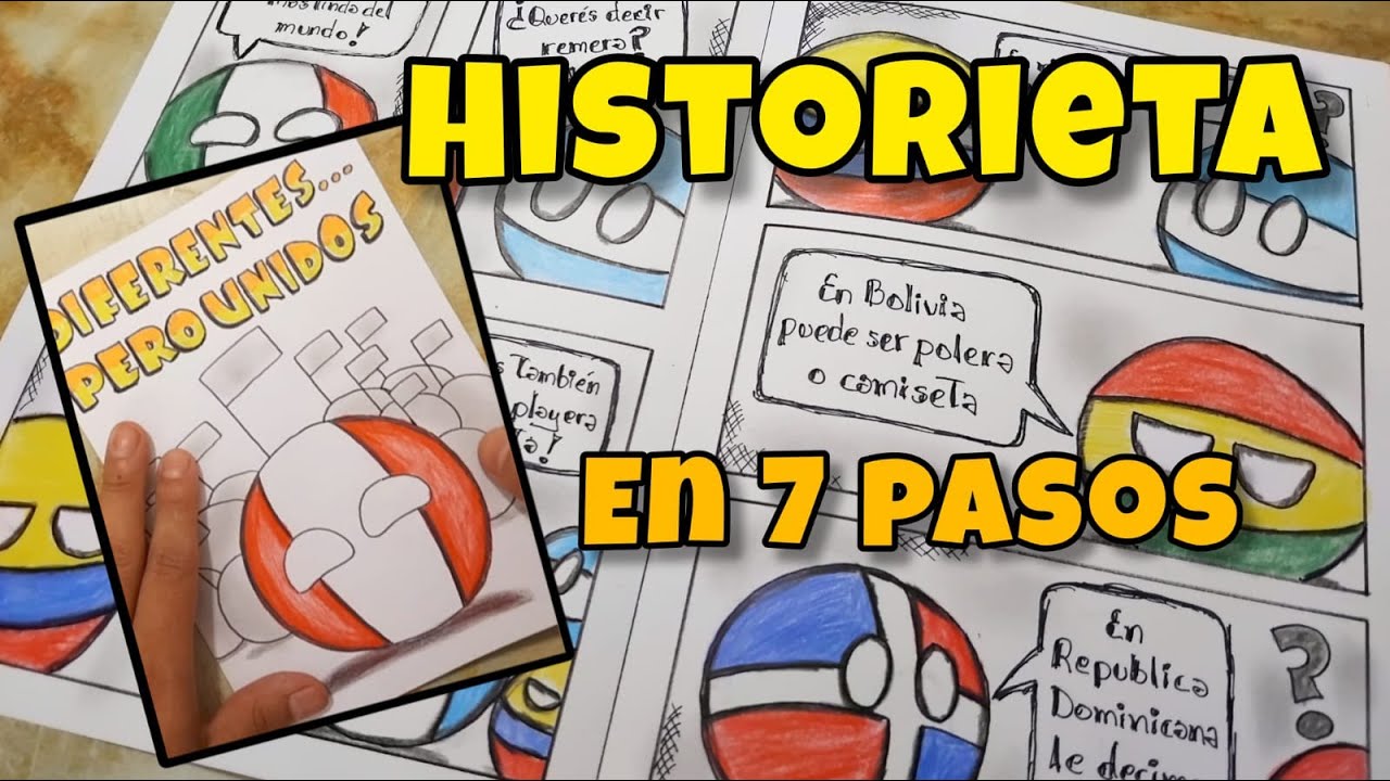 Como Hacer una HISTORIETA -  COMICS en 7 pasos / Countryballs