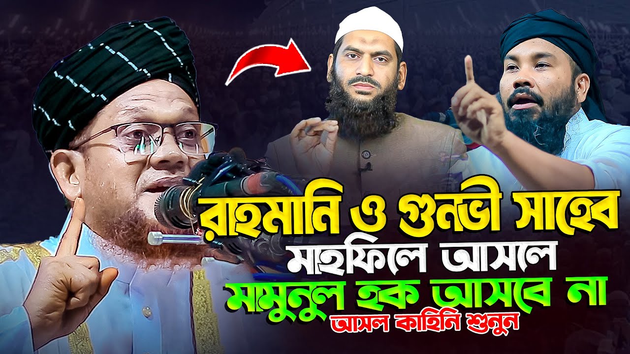 রাহমানি ও গুনভী সাহেব মাহফিলে আসলে মামুনুল হক আসবে না || জসিম উদ্দিন রাহমানী || Jasim Uddin Rahmani