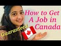 How to get a job in canada faster