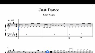 Lady Gaga - Just Dance Sheet Music