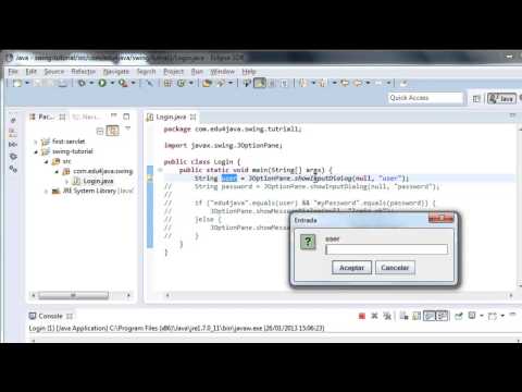 How to use dialog boxes: showMessageDialog and showInputDialog. Java Swing Video Tutorials 1