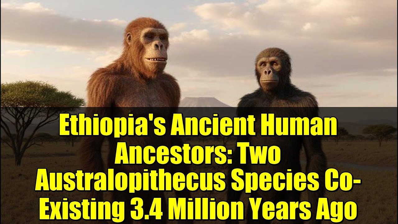 Ethiopia's Ancient Human Ancestors: Two Australopithecus Species Co-Existing 3.4 Million Years Ago