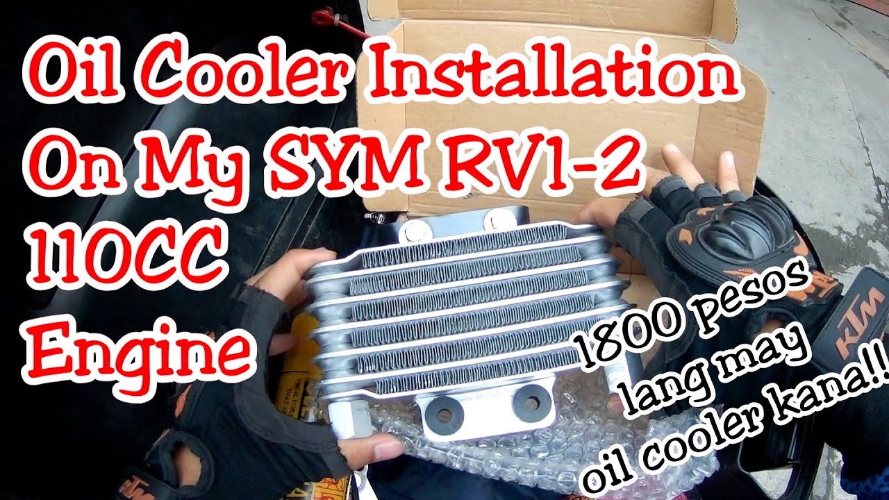 Oil Cooler Installation on my SYM RV12 110cc Engine 6Vlog YouTube