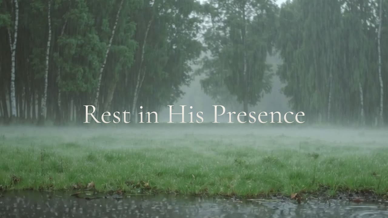 Peaceful Rain & Bible Verses for Sleep | Christian Relaxation