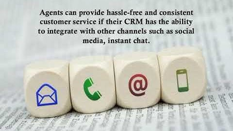 Features of a call centre, CRM