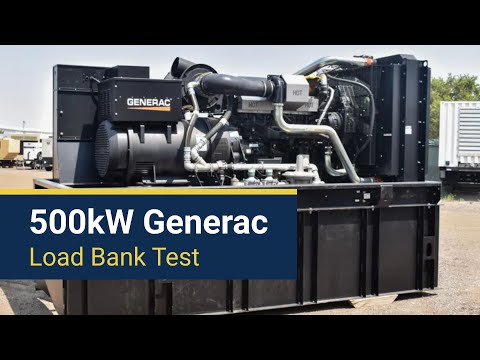 500kW Generac Diesel Generator Load Bank Test | Generator Source - video from Generator Source